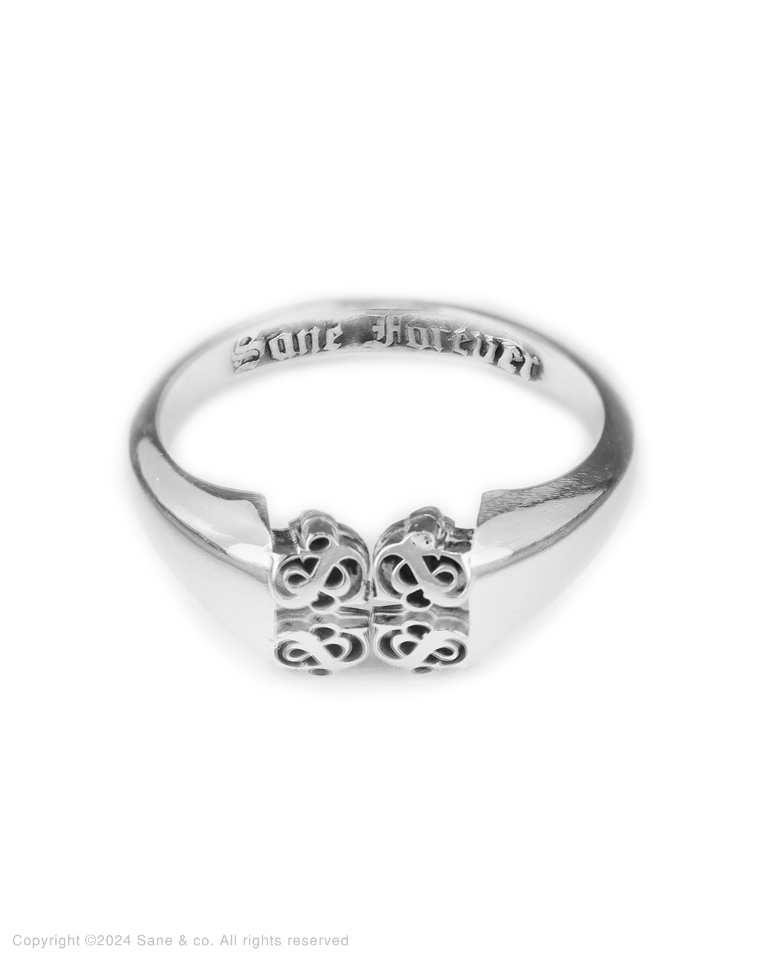 symmetry logo signet ring