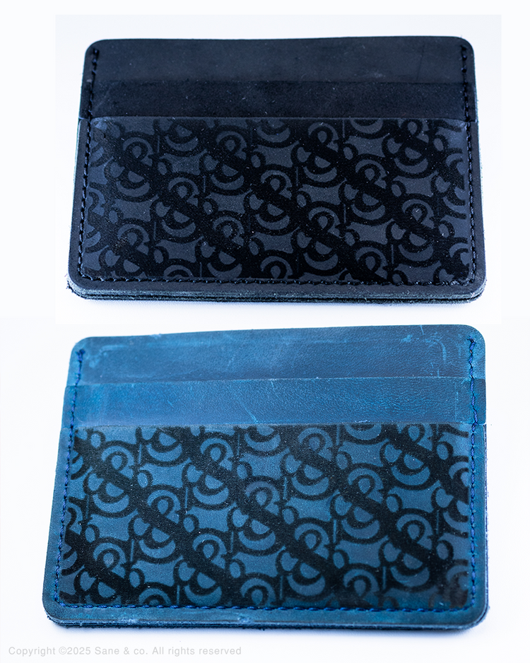 Horse Leather monogram Card Holder