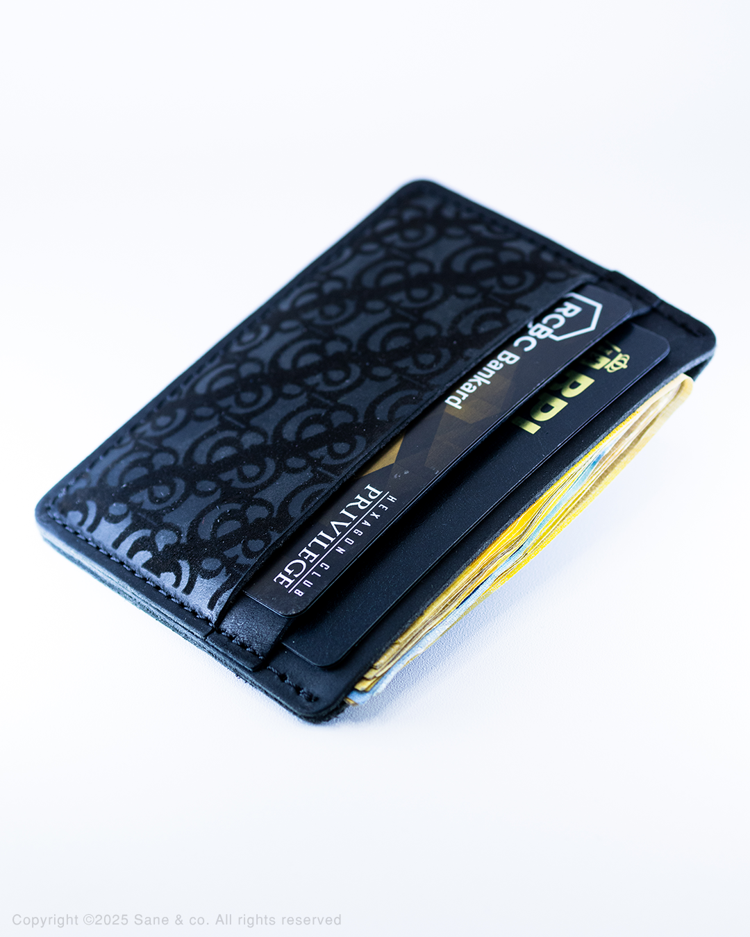 Horse Leather monogram Card Holder