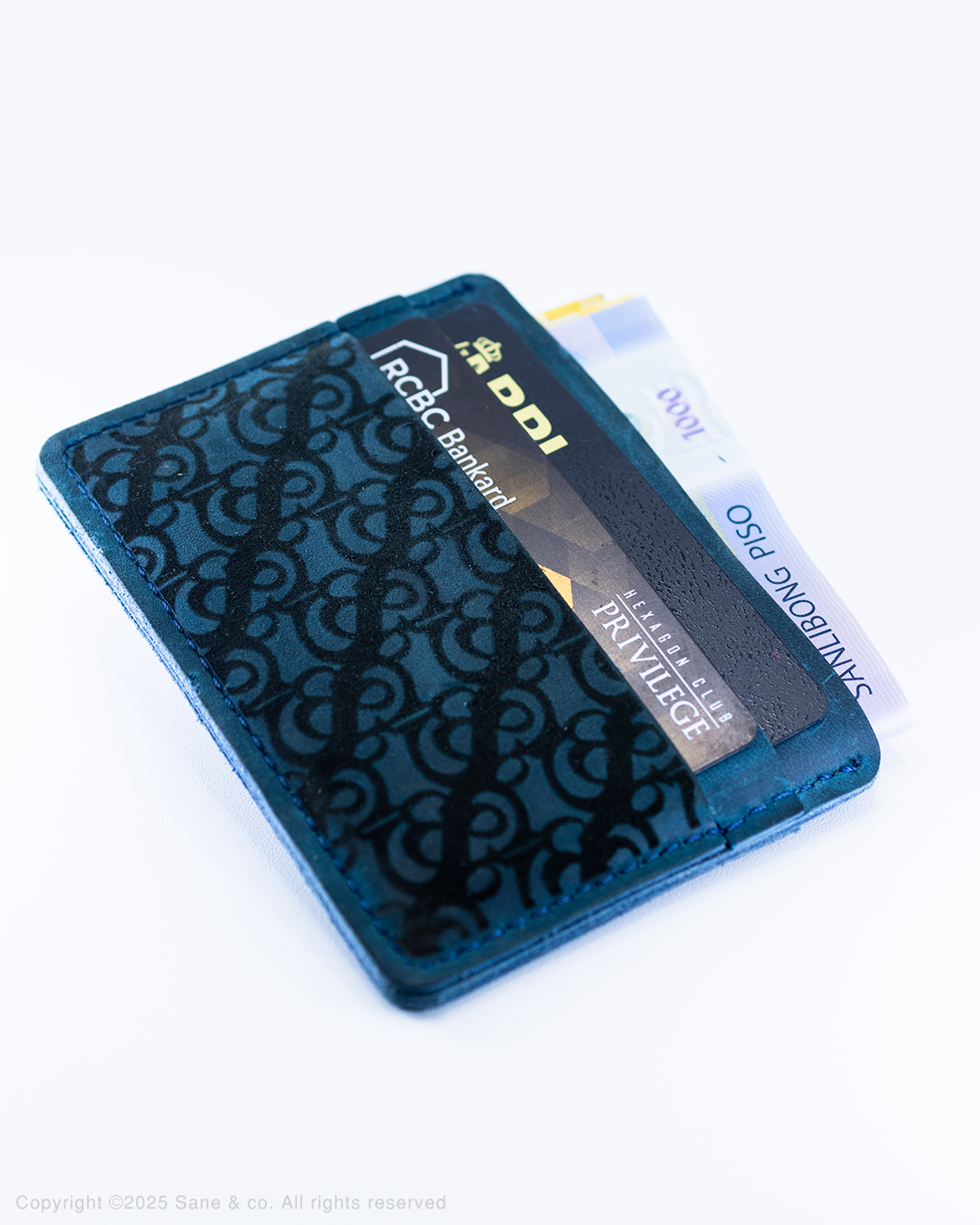 Horse Leather monogram Card Holder